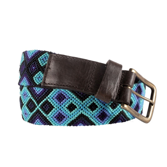 Chiapas Woven Belt - Blue Skies