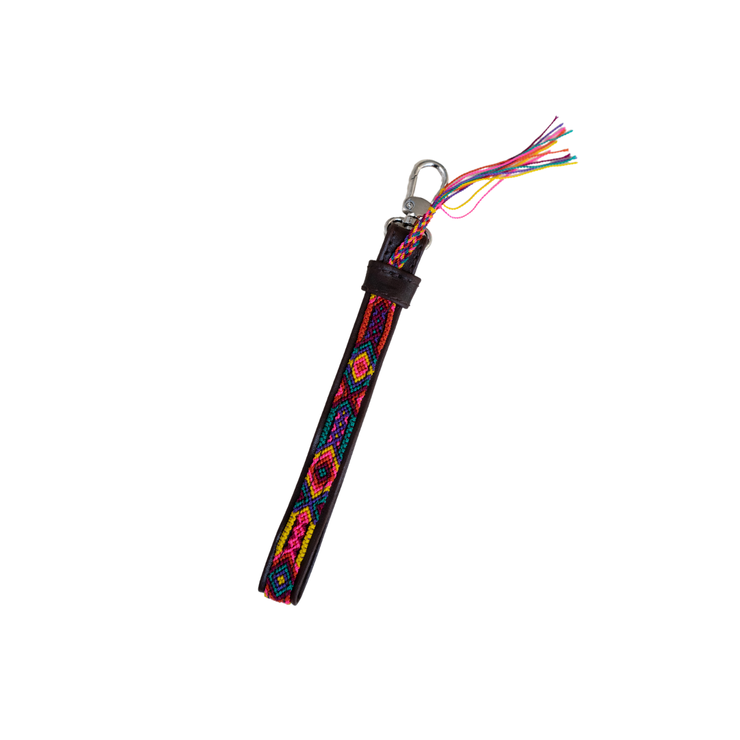Leather Wristlet - Caribbean