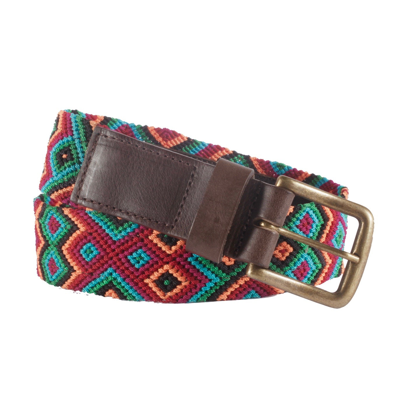 Chiapas Woven Belt - Caribbean