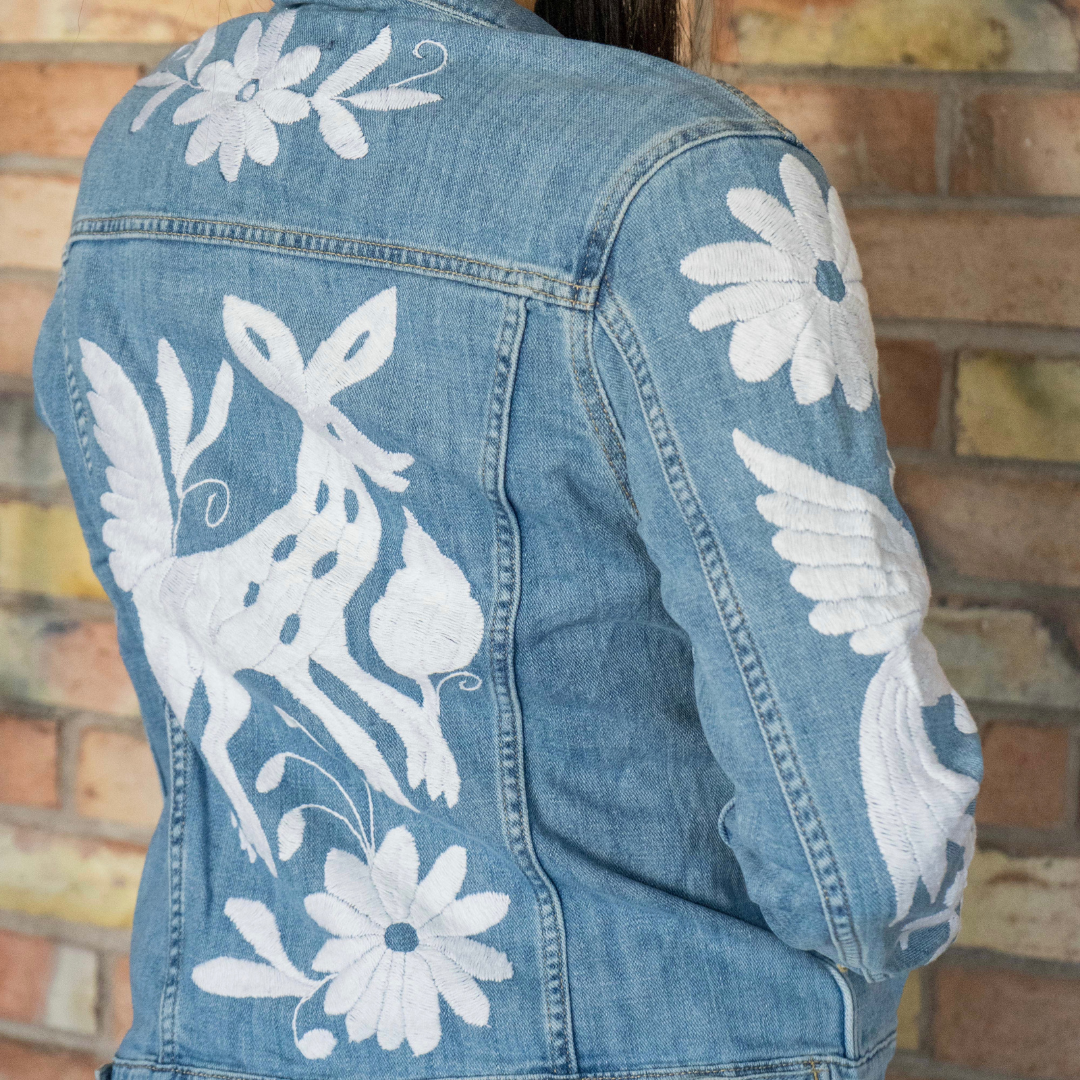 Denim Jacket Otomi White