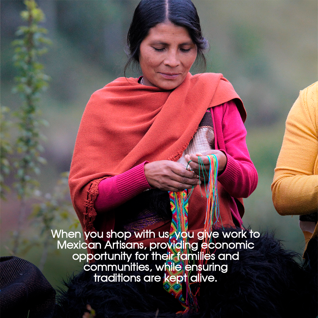 a Mexican artisan making an embroidered dog collar