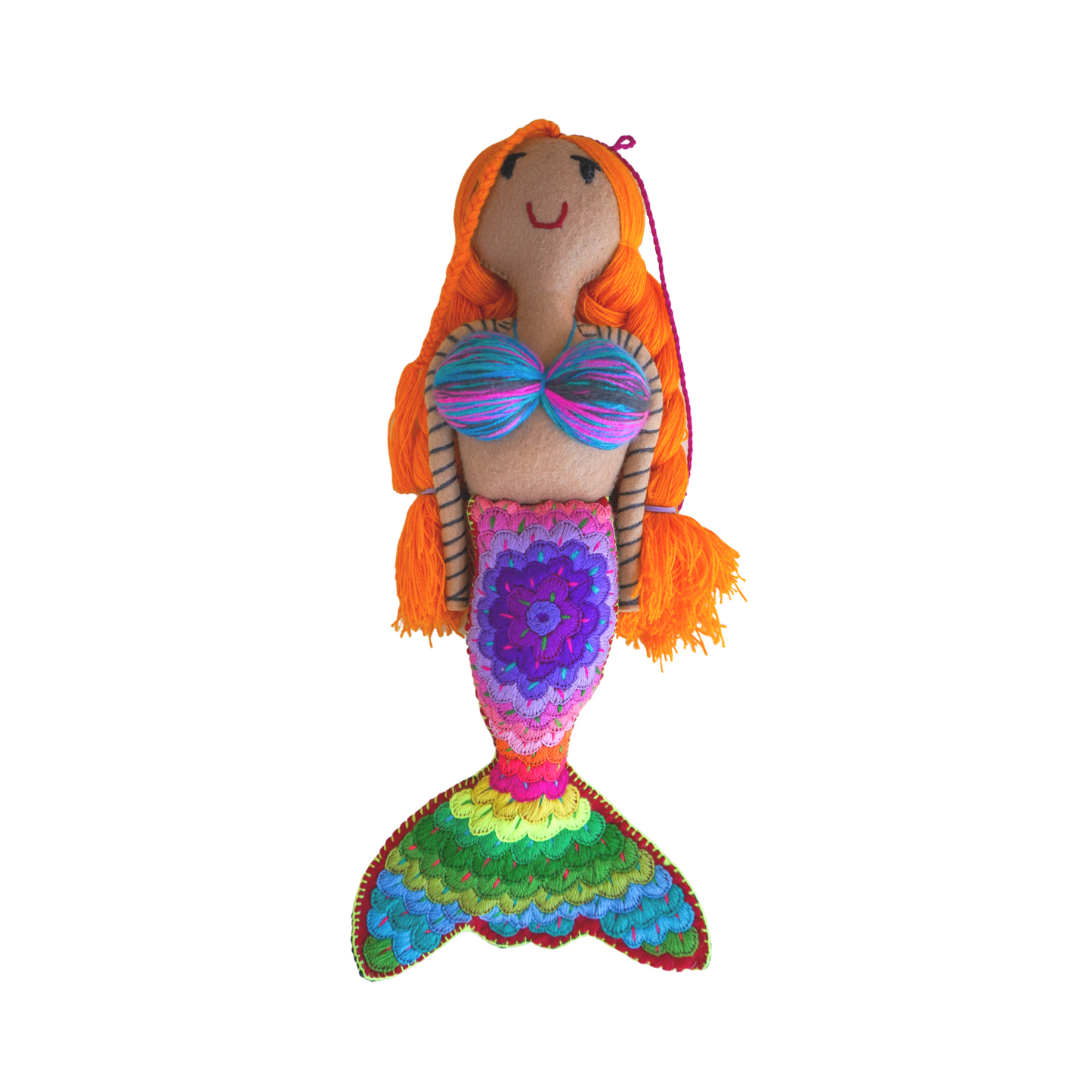 Embroidered Mermaid Doll - Large