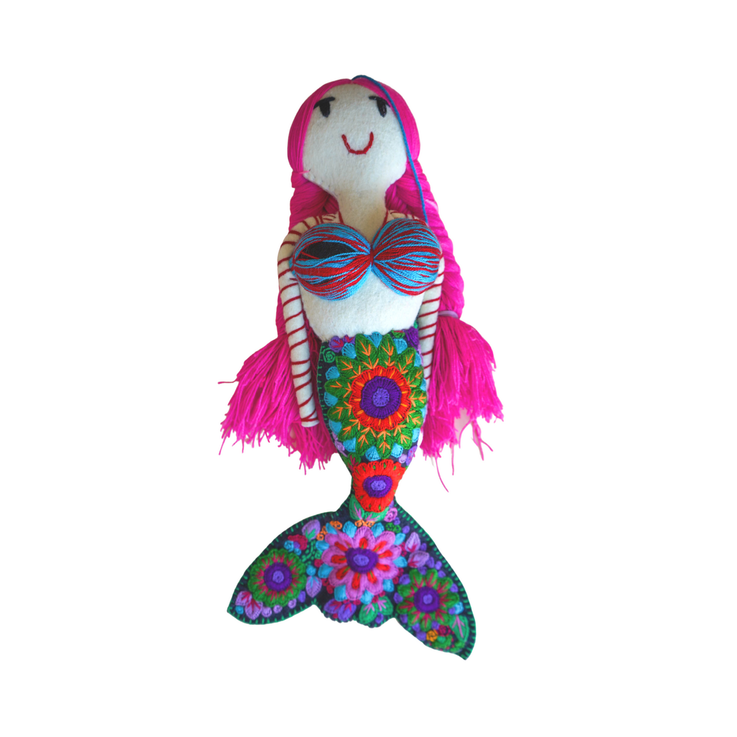 Embroidered Mermaid Doll - Large