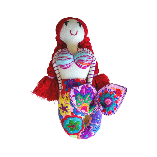 Embroidered Mermaid Doll - Large