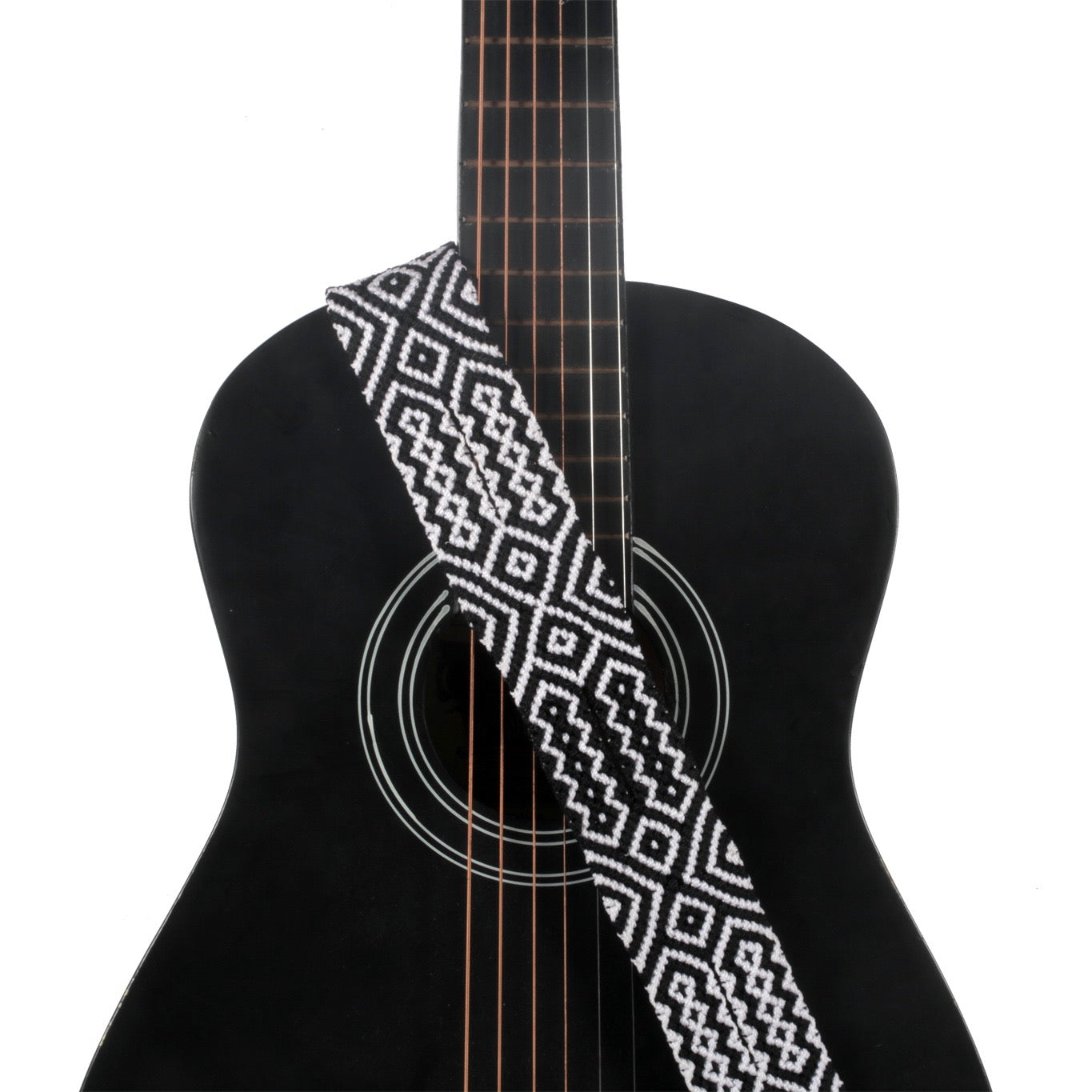 Black Classic Guitar Strap