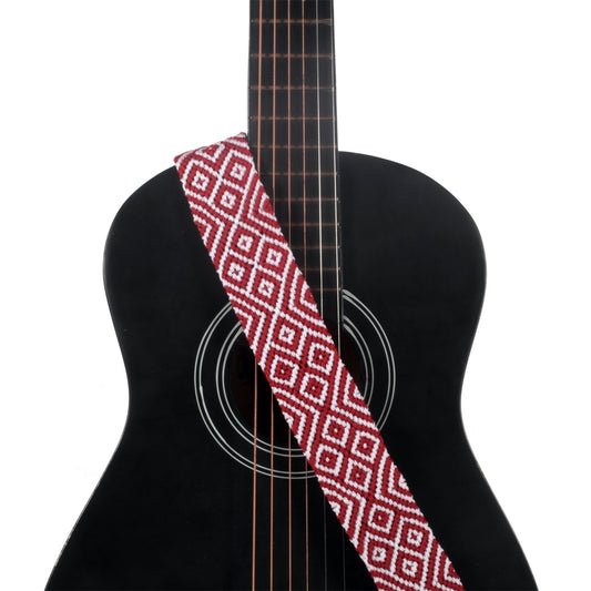 Red Classic Guitar Strap