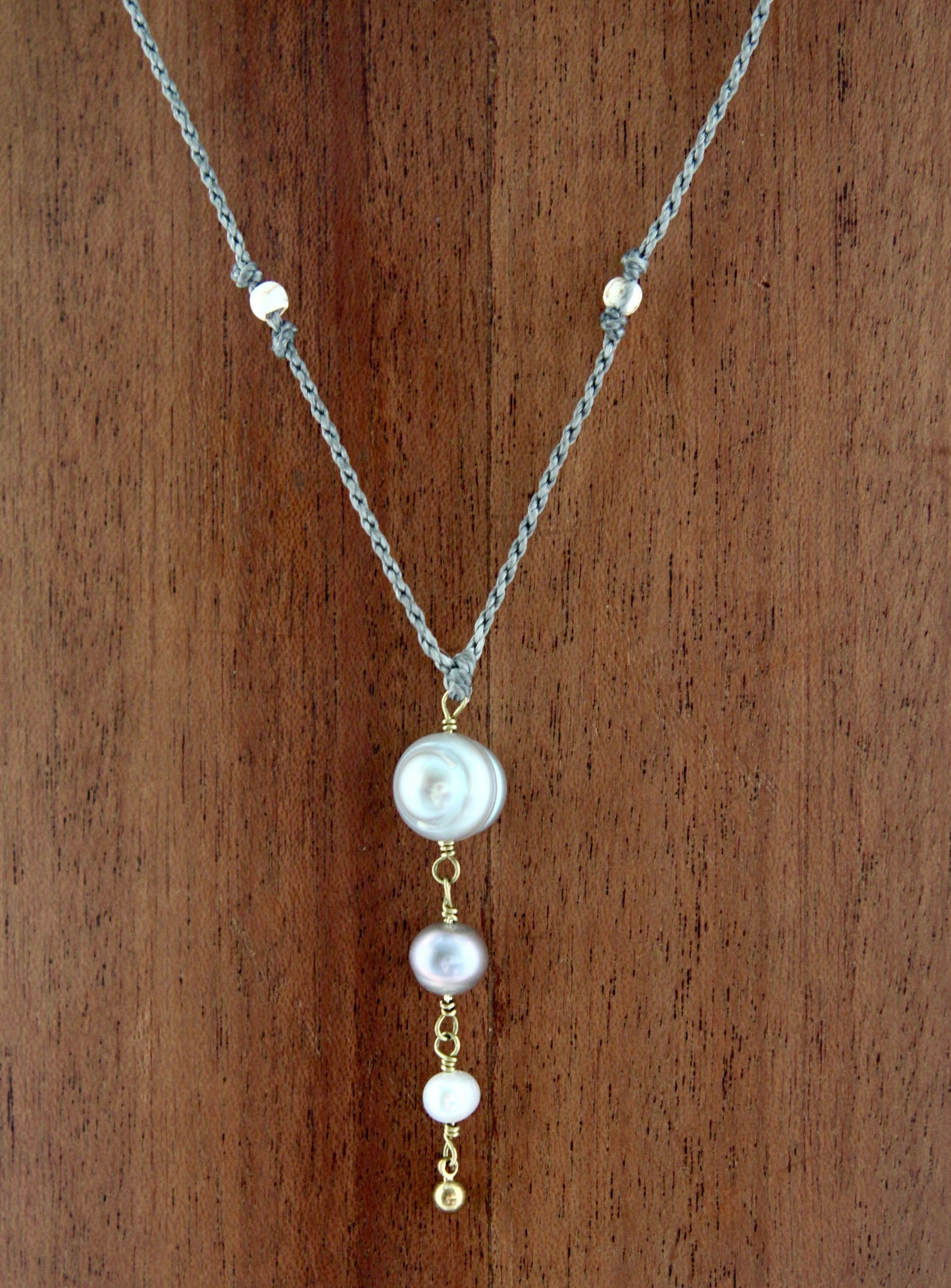 Macrame Pearl Necklace