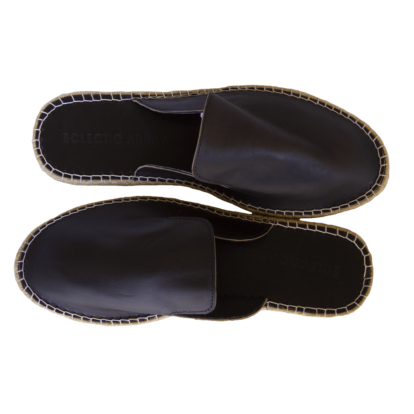 Male Leather Mule Black