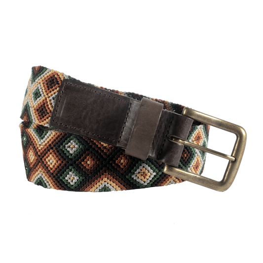 Chiapas Woven Belt - Moss