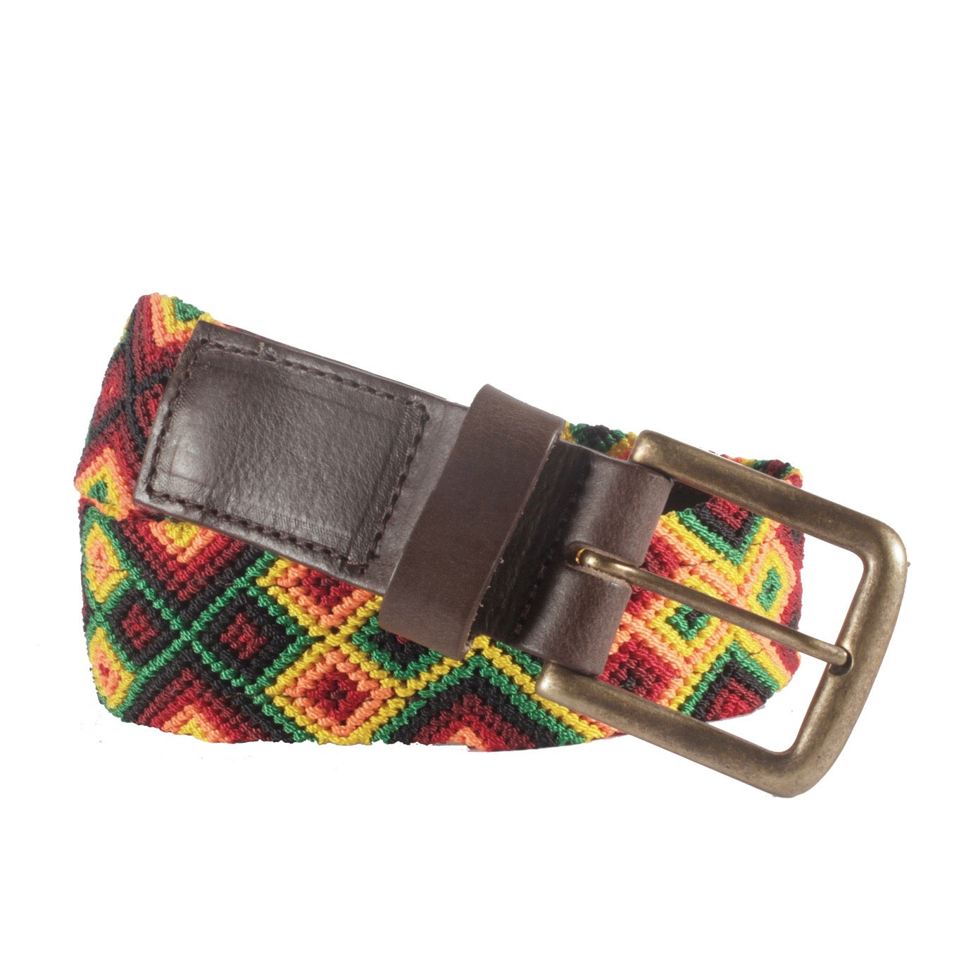 Chiapas Woven Belt - Rasta