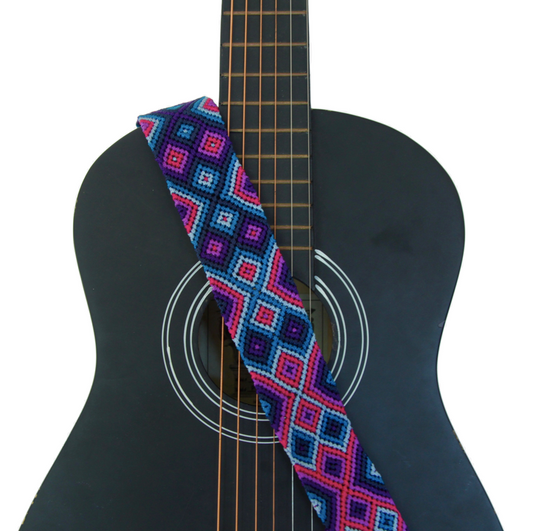 Dark Magenta Guitar Strap