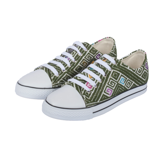Tennis Shoe - Green Olive