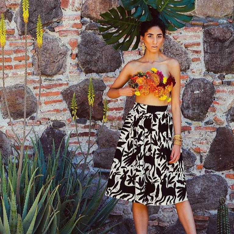 Embroidered Otomi Skirt