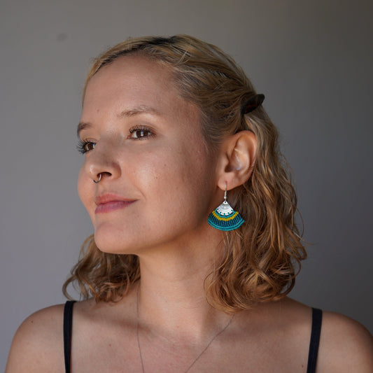 Tribal Macrame Earrings