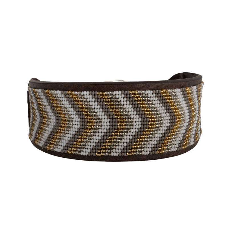 Beaded Dog Collar | Neutrals