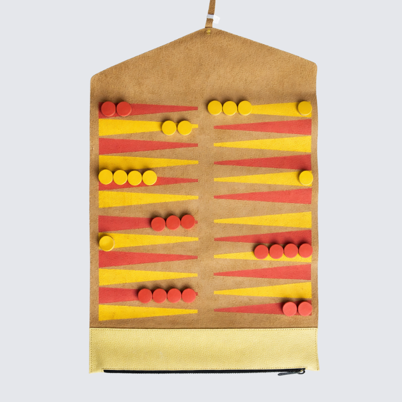 Leather Backgammon Set