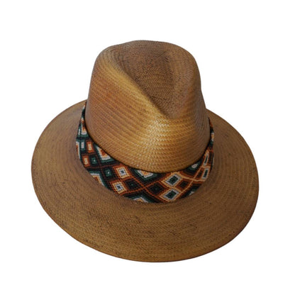 Falcon Hat - Natural (Palm And Rice Paper)