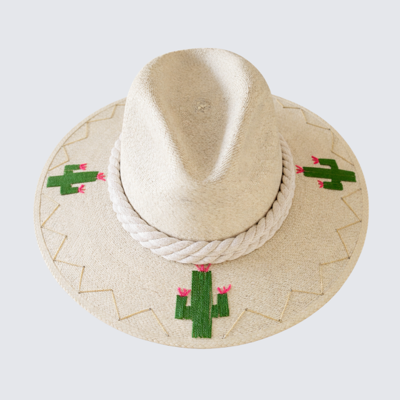 Palm Embroidered Hat