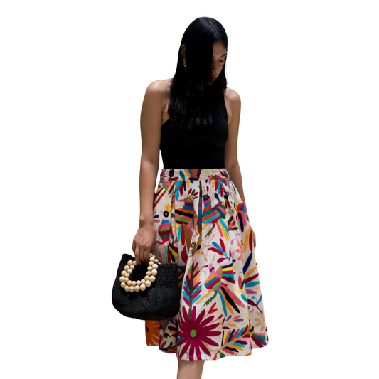 Embroidered Otomi Skirt