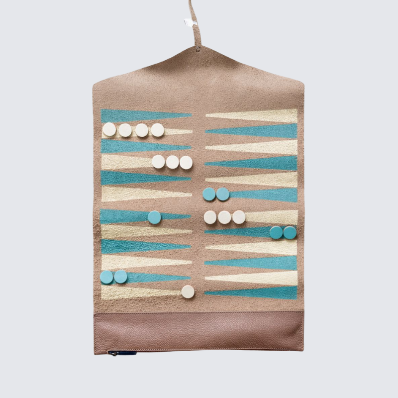 Leather Backgammon Set