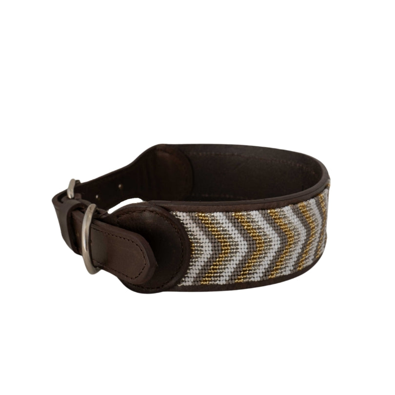 Beaded Dog Collar | Neutrals