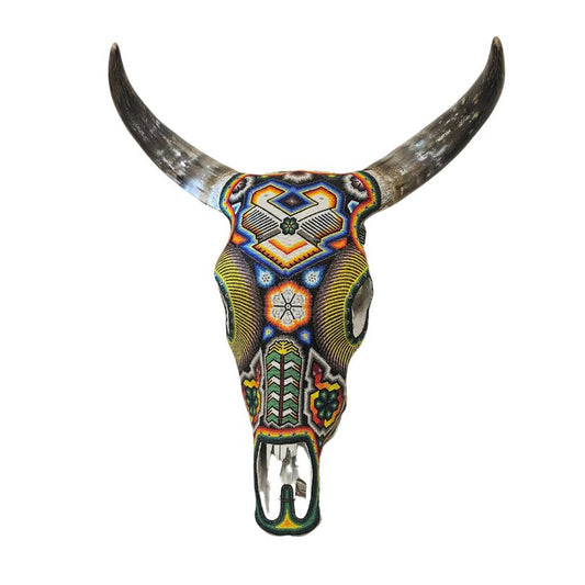 Beaded Huichol Skull N22