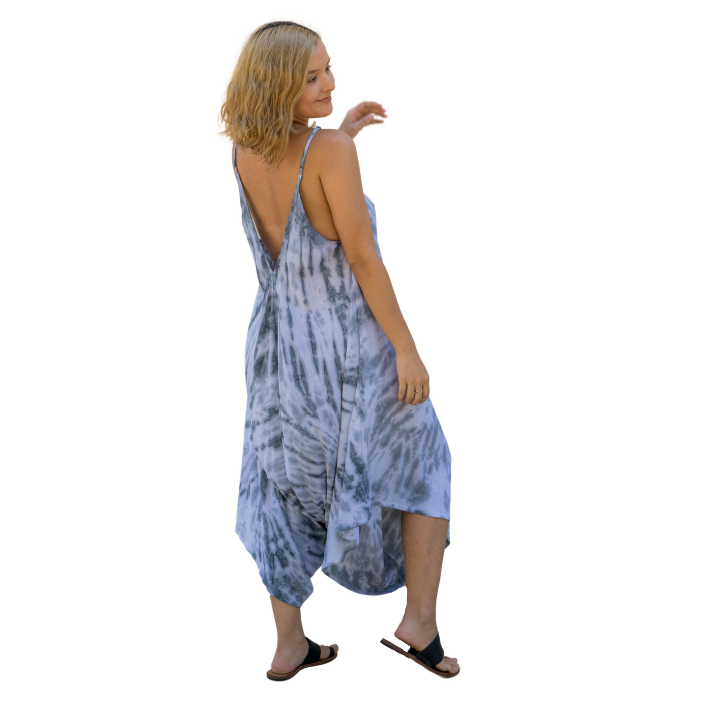 Romper Shibori White / Black