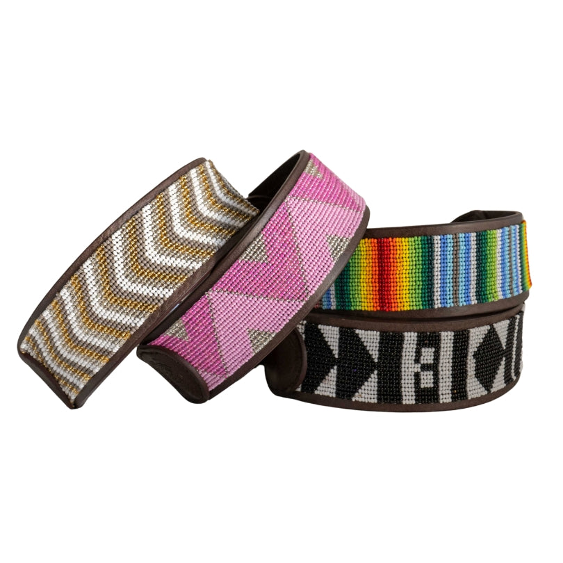 Beaded Dog Collar | Rainbow