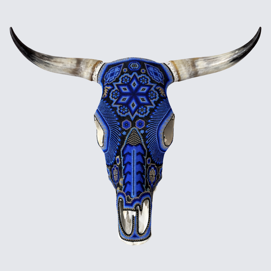 Beaded Huichol Skull N51