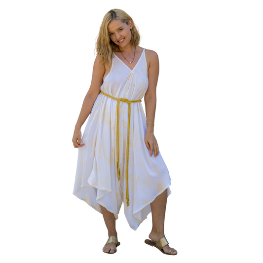 Romper Shibori White / Beige