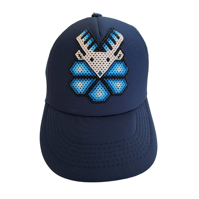 Huichol Beaded Baseball Hat