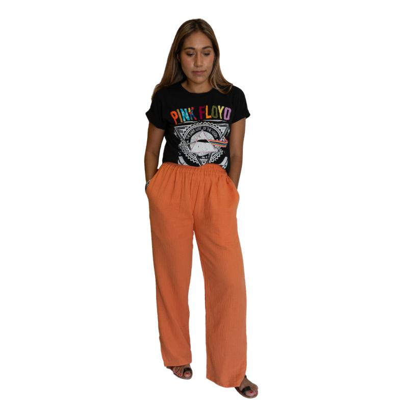 Pants Helsol Viri Orange Cotton