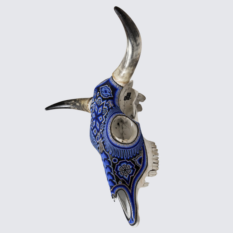 Beaded Huichol Skull N51