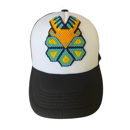 Huichol Beaded Baseball Hat
