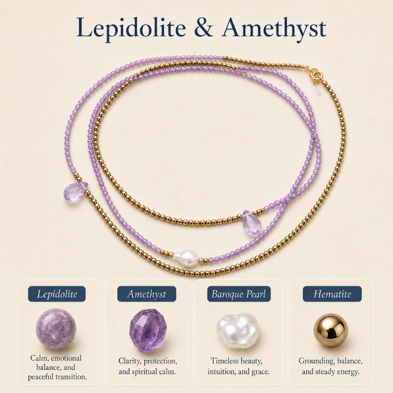Multi-Wrap Gemstone Necklace
