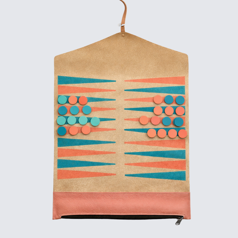 Leather Backgammon Set