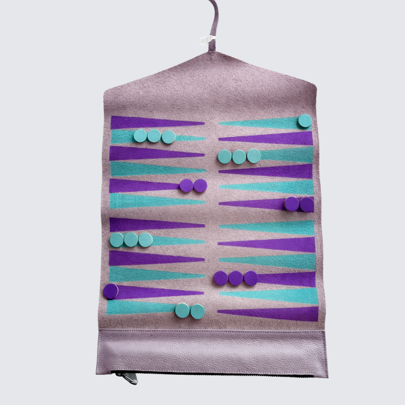 Leather Backgammon Set