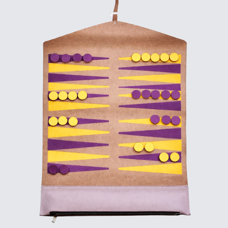 Leather Backgammon Set