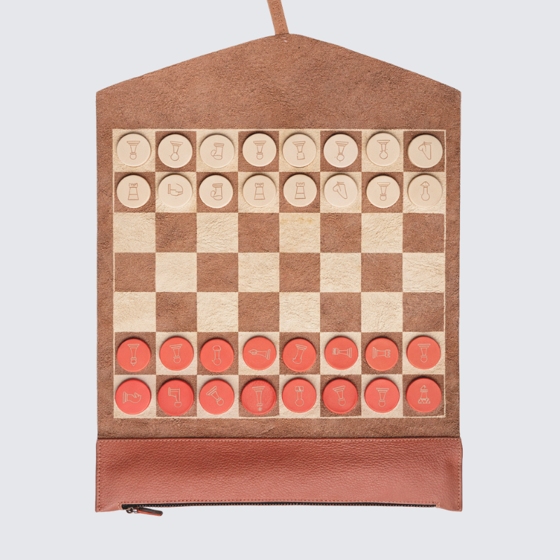 Leather Chess Set