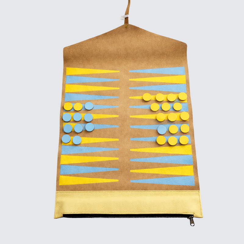 Leather Backgammon Set
