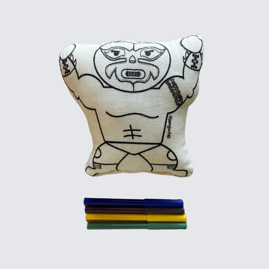 Amigo Lavable Luchador – Washable Coloring Friend
