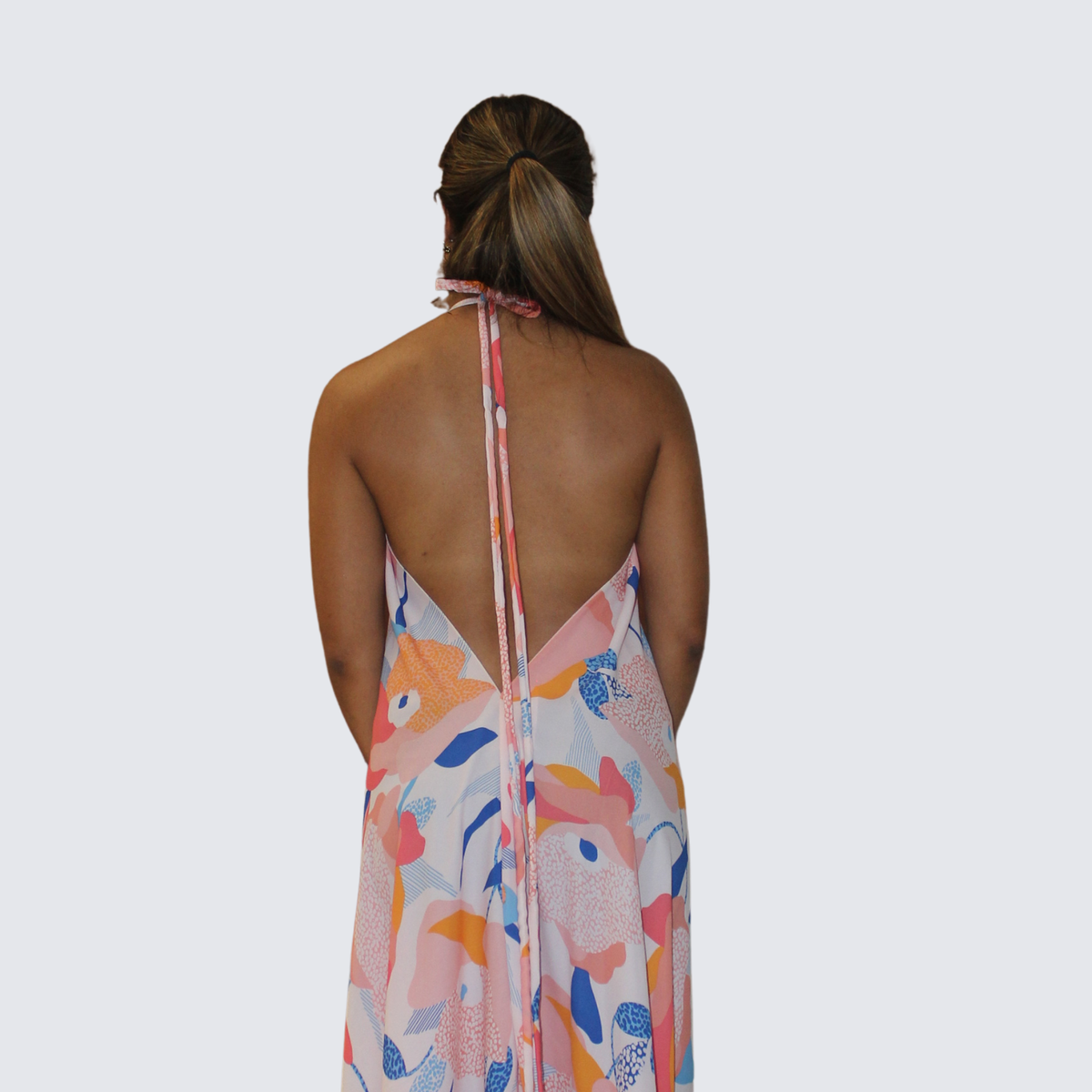 Noosa Maxi Dress · Coral Bloom