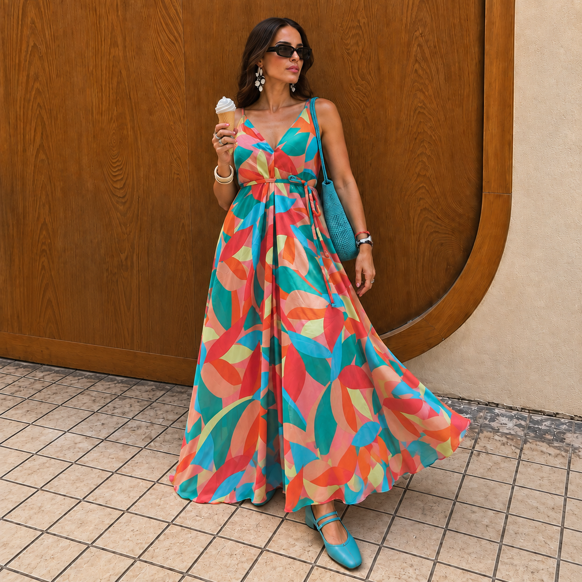 Noosa Maxi Dress · Tropic Mosaic