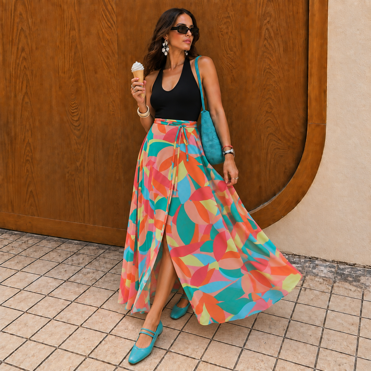 Noosa Maxi Dress · Tropic Mosaic