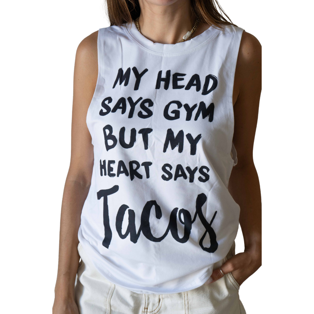 Taco Tank - White