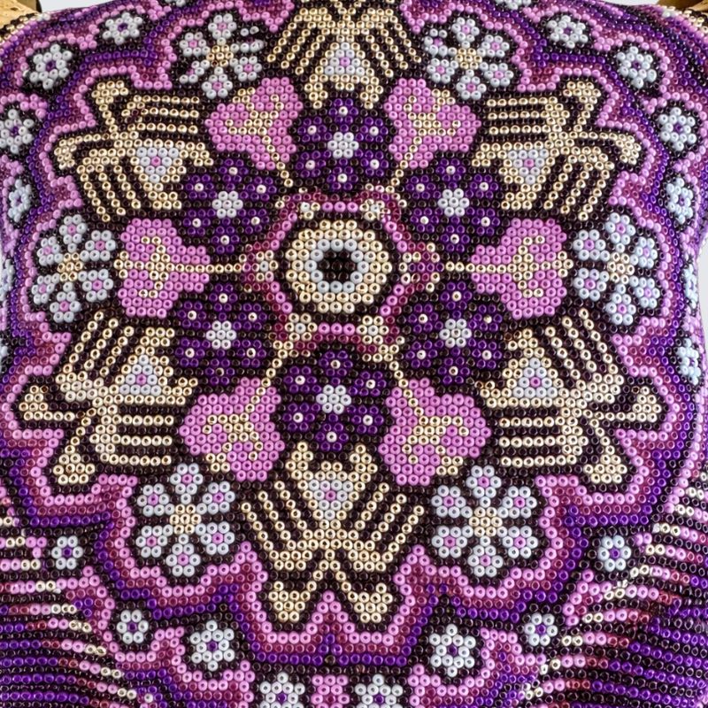 Beaded Huichol Skull N64