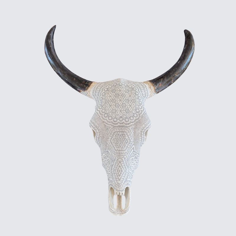 Beaded Huichol Skull N63