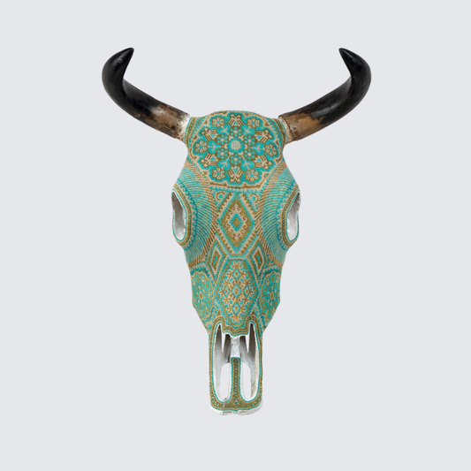 Beaded Huichol Skull N56