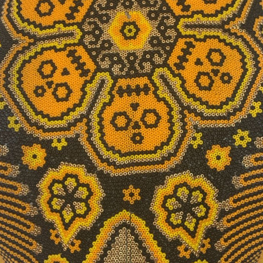 Beaded Huichol Skull N24
