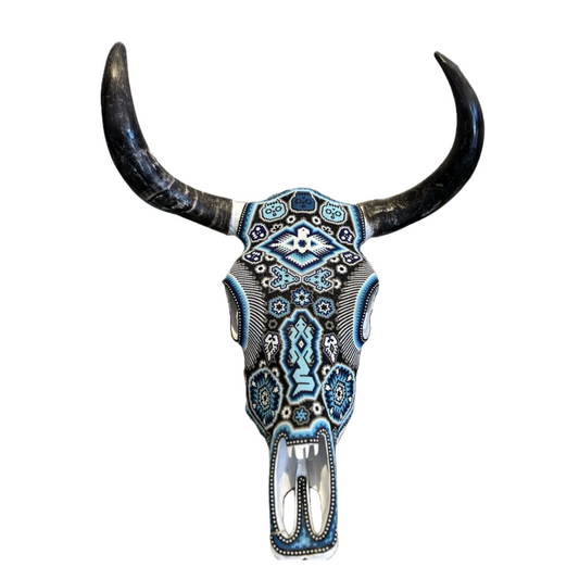 Beaded Huichol Skull N44